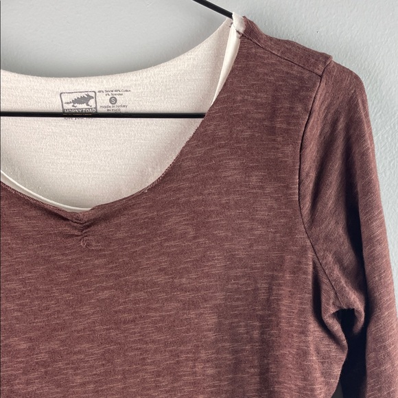 Horny Toad Brown Long Sleeve Women's Top Size S - Picture 2 of 7